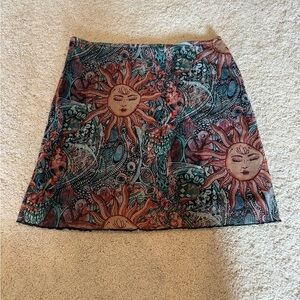 Sun and Moon Patterned Skirt